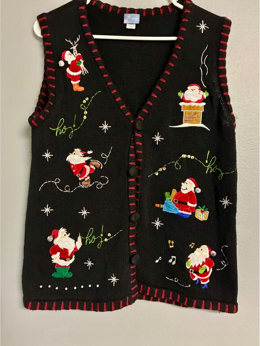Holiday Editions Vintage Christmas Sweater Vest Size S/P